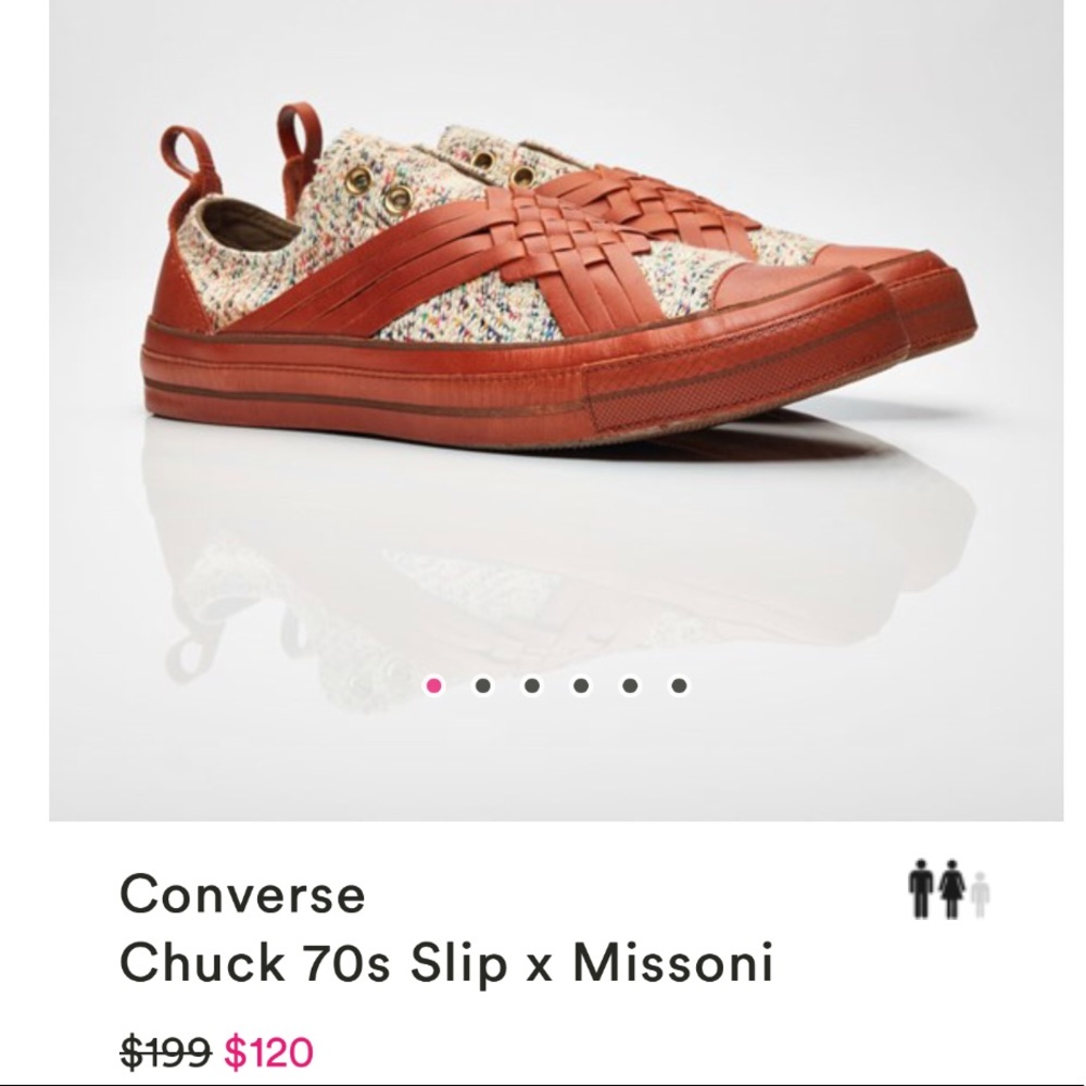 NIB $200 Converse X Missoni CTAS 70 Slip On No Box - Picture 2 of 8